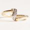 Vintage 18k Yellow Gold and White Gold Ring with Brilliant Cut Diamonds, 1940s, Image 1