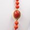 Rote Vintage Koralle Halskette mit 18 Karat Gelbgold Susta, 1970er 4