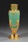 Jade Green Opaline and Gilded Brass Vases, 1880, Set of 2 4