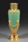 Jade Green Opaline and Gilded Brass Vases, 1880, Set of 2 5