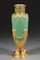 Jadegrüne Vasen aus Opalglas & Vergoldetem Messing, 1880, 2 . Set 5