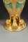 Jadegrüne Vasen aus Opalglas & Vergoldetem Messing, 1880, 2 . Set 8