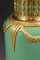 Jade Green Opaline and Gilded Brass Vases, 1880, Set of 2 6