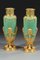 Jade Green Opaline and Gilded Brass Vases, 1880, Set of 2 10