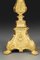 Candeleros de bronce dorado con decoración santa, siglo XIX. Juego de 2, Imagen 8