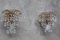 Waterfall Wall Sconces in Glass, 1960s, Set of 2 8