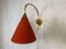Lámpara de pared roja, años 50, Imagen 1