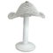 Lámpara de mesa de Murano blanca, años 70, Imagen 1