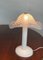 Lámpara de mesa de Murano blanca, años 70, Imagen 9
