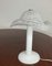 Lámpara de mesa de Murano blanca, años 70, Imagen 4