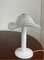 Lámpara de mesa de Murano blanca, años 70, Imagen 6