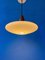 Milk Glass Pendant Light in the style of Philips, 1970s 7