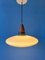 Milk Glass Pendant Light in the style of Philips, 1970s, Image 4