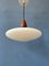 Milk Glass Pendant Light in the style of Philips, 1970s, Image 8