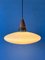 Milk Glass Pendant Light in the style of Philips, 1970s 5