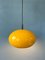Lámpara colgante era espacial amarilla, años 70, Imagen 4