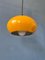 Lámpara colgante era espacial amarilla, años 70, Imagen 8