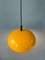 Lámpara colgante era espacial amarilla, años 70, Imagen 3