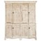 Large English Bleached Oak Housekeepers Cupboard, 1860 1