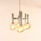 Italian Chrome & Glass Chandelier by Gaetano Sciolari, Image 9