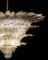 Lámpara de techo Palmette con 163 vasos ahumados, años 80, Imagen 12