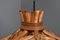 Lámpara colgante Uchiwa Mid-Century de estilo de Ingo Maurer, Alemania, años 60, Imagen 5