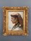 Alexandre-Jacques Chantron, Porträt einer Frau, Öl auf Holz, 1882, gerahmt 1