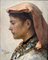 Alexandre-Jacques Chantron, Porträt einer Frau, Öl auf Holz, 1882, gerahmt 2