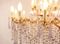 Antique Glass Chandelier with Crystal Violet Drops 5