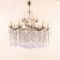 Antique Glass Chandelier with Crystal Violet Drops 6