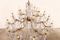 Antique Glass Chandelier with Crystal Violet Drops, Image 3