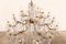 Antique Glass Chandelier with Crystal Violet Drops, Immagine 3