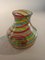 Vase en Rotin Coloré par Vetreria Brothers Toso Murano pour Fratelli Toso, 1990s 3