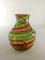 Colorful Cane Vase by Vetreria Brothers Toso Murano for Fratelli Toso, 1990s 1