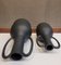 Black Ceramic Vases, France, 1990s, Set of 2 12