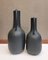 Black Ceramic Vases, France, 1990s, Set of 2 6