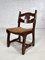 Sedie in legno e paglia intrecciata di Guillerme Et Chambron per Votre Maison, anni '50, set di 4, Immagine 4