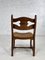 Sillas de madera y asiento de paja trenzada de Guillerme Et Chambron para Votre Maison, años 50. Juego de 4, Imagen 6