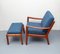 Sessel & Fußhocker aus Teak von Ole Wanscher für Cado, 1965, 2er Set 12