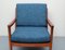 Fauteuil et Repose-pieds en Teck par Ole Wanscher pour Cado, 1965, Set de 2 5