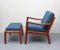Armchair & Footstool in Teak by Ole Wanscher for Cado, 1965, Set of 2 17
