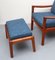 Fauteuil et Repose-pieds en Teck par Ole Wanscher pour Cado, 1965, Set de 2 16