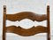 Sillas de madera de roble y paja trenzada de Guillerme Et Chambron para Votre Maison, años 50. Juego de 6, Imagen 7