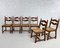 Sedie in legno di quercia e paglia intrecciata di Guillerme Et Chambron per Votre Maison, anni '50, set di 6, Immagine 1