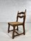 Sedie in legno di quercia e paglia intrecciata di Guillerme Et Chambron per Votre Maison, anni '50, set di 6, Immagine 3