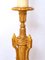 Large 19th Century Peak Candleholder in Golden Wood Leaf 4