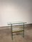 Glass and Brass Table, 1970s 1