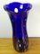 Mid-Century Blue Colored Glass Vase, 1960s, Image 3