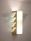 Art Deco French Brass & Glass Wall Sconce from Maison Jansen, 1940s, Image 10