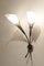 Floral Acrylic Glass & Metal Sconces from Maison Arlus, 1950s, Set of 2 2